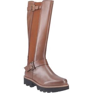 POD Womens/Ladies Aleena Leather Tall Boots / Tan